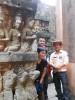 With clients, Siem Reap, Terrace of the Leper King