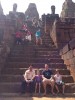 With clients, Siem Reap, Pre Rup temple
