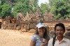 With client, Siem Reap, Banteay Srei temple (Laddy's temple)