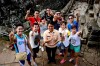 With clients, Siem Reap, Bayon temple