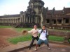 With client, Siem Reap, Angkor Wat temple