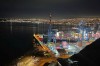 Valparaiso at night, Santiago