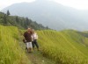 Lotta and  Christian in Longji Rice Terrace, Guilin