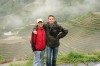 French traveler with me in Longji Rice Terrace, Guilin