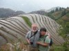 Larry with his wife in Longji Rice Terrace, Guilin