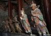 Wooden carvings and painted Buddha statues, Beijing, Huayan Temple