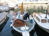 Small fisihing boat in Old CIty harbor, Dubrovnik