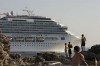 Cruise ship passing Dubrovnik City, Dubrovnik