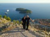 Eagle eye view over the Old town, Dubrovnik, Sr&#273; Hill