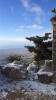 Bufavento castle under snow, Kyrenia, Pentadactylos mountains