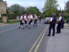 Morris Men dancing in the Street, Broadway, Cotswolds, Oxford, The Cotswolds