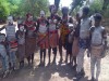 Children from karo tribes who are well known by body painting., Turmi, Lower Omo valley Turmi woreda