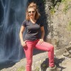 At supernatural creature of Gveleti waterfall, Kazbegi