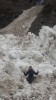 Inside a snow-slide, Kazbegi