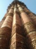 angular and rounded flutings alternate with each other, Delhi, qutab minar
