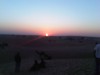 sunset view on sand dunes, Jaisalmer, khuri sand dunes