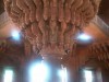 intricately carved monlith column at diwane khas, Agra, at fatehpur sikri