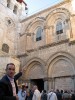 The entrance to the Holy Sepulchre, Jerusalem