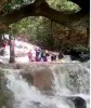 you are looking at a tour of the Dunn's river falls and persons on the falls, Ocho Rios, Jamaica, Dunn's river falls tour climp