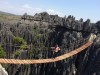 suspension bridge in Tsingy of bemaraha, Bekopaka, 100km from Morondava