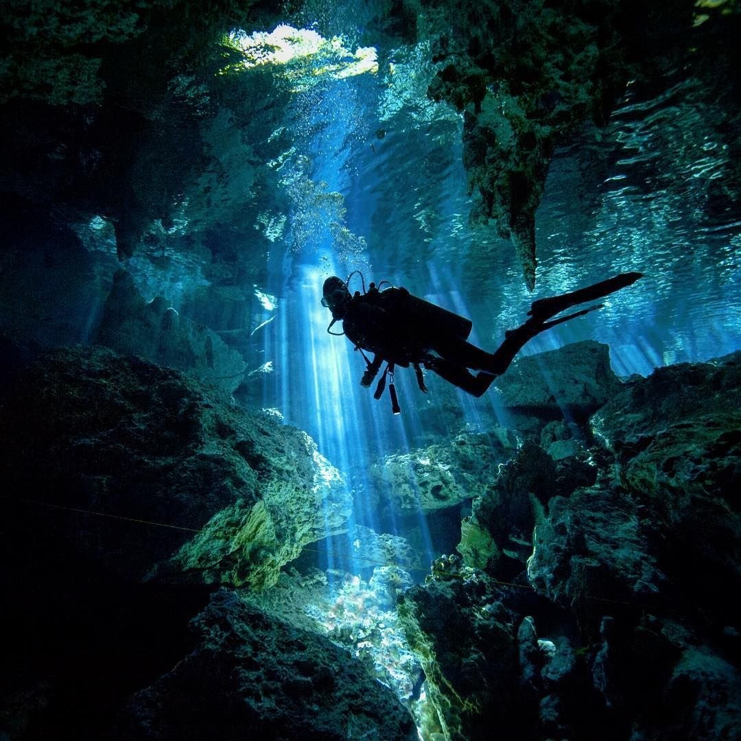 Diving tour in Playa del Carmen, Cancun, Tulum, Cozumel. Cavern Diving