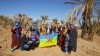 on the way to the Sahara Desert; Experiencing the Berber way of dressing, Erfoud, Malaab Village