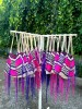Weaven rope made out of a special plant to hand make this special beautiful colored bag (done only by women in karkar island), Madang, Dimer village