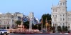 Square with marble sculptures such as the Fountain of Cybele., Madrid, Plaza de Cibeles