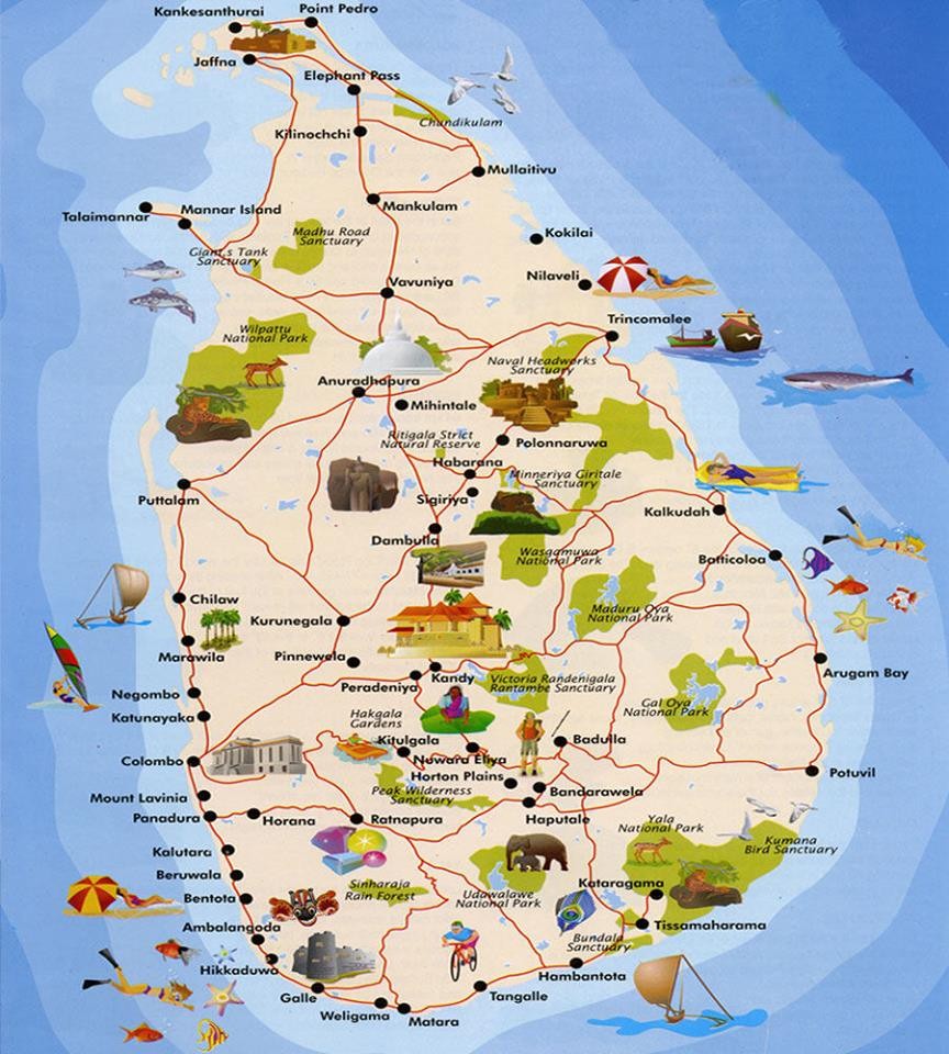 tourist map of colombo