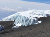 glacier on top of mt kilimanjaro., MT KILIMANJARO