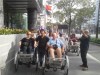 my italian group with cyclos, Ho Chi Minh, Ho Chi Minh city