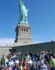 Wall Street to The Statue of Liberty in New York, United States